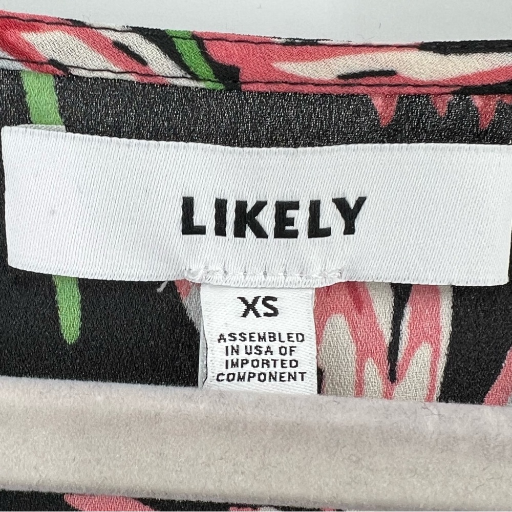 Likely Archer Black Floral Top size XS - Picture 7 of 8